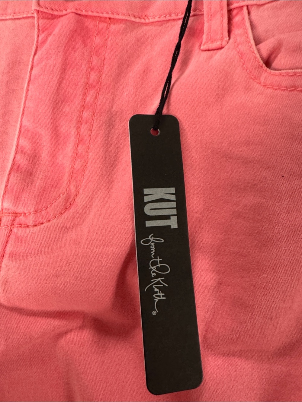 NWT Kut from the Kloth Coral Pink Brigette Ankle Skinny Jeans - Mid Rise - Picture 7 of 12